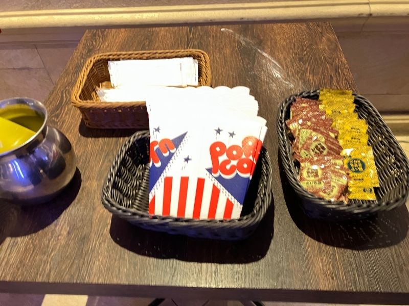 シーダパレスのポップコーンとフレーバー