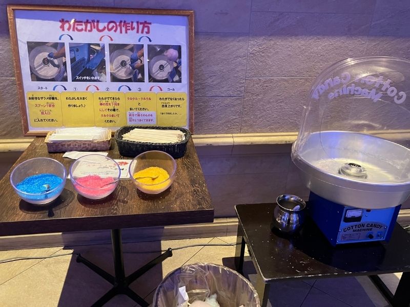 シーダパレスの綿菓子機